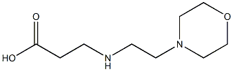 3-{[2-(morpholin-4-yl)ethyl]amino}propanoic acid Struktur