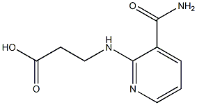 3-{[3-(aminocarbonyl)pyridin-2-yl]amino}propanoic acid Struktur