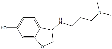 3-{[3-(dimethylamino)propyl]amino}-2,3-dihydro-1-benzofuran-6-ol Struktur