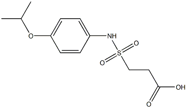 3-{[4-(propan-2-yloxy)phenyl]sulfamoyl}propanoic acid Struktur