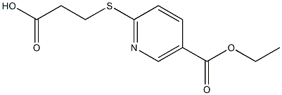 3-{[5-(ethoxycarbonyl)pyridin-2-yl]thio}propanoic acid Struktur