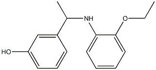 3-{1-[(2-ethoxyphenyl)amino]ethyl}phenol Struktur