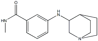 3-{1-azabicyclo[2.2.2]octan-3-ylamino}-N-methylbenzamide Struktur