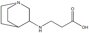 3-{1-azabicyclo[2.2.2]octan-3-ylamino}propanoic acid Struktur