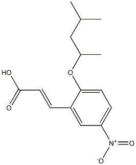 3-{2-[(4-methylpentan-2-yl)oxy]-5-nitrophenyl}prop-2-enoic acid Struktur