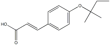 3-{4-[(2-methylbutan-2-yl)oxy]phenyl}prop-2-enoic acid Struktur