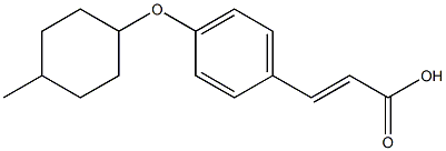 3-{4-[(4-methylcyclohexyl)oxy]phenyl}prop-2-enoic acid Struktur