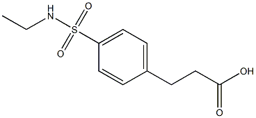 3-{4-[(ethylamino)sulfonyl]phenyl}propanoic acid Struktur