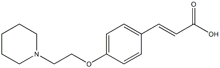 3-{4-[2-(piperidin-1-yl)ethoxy]phenyl}prop-2-enoic acid Struktur