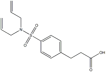 3-{4-[bis(prop-2-en-1-yl)sulfamoyl]phenyl}propanoic acid Struktur