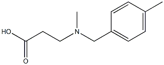 3-{methyl[(4-methylphenyl)methyl]amino}propanoic acid Struktur