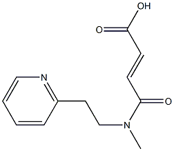 3-{methyl[2-(pyridin-2-yl)ethyl]carbamoyl}prop-2-enoic acid Struktur