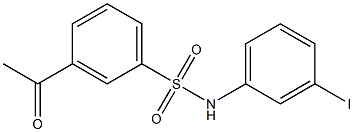 3-acetyl-N-(3-iodophenyl)benzene-1-sulfonamide Struktur