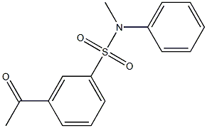 3-acetyl-N-methyl-N-phenylbenzene-1-sulfonamide Struktur