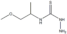 3-amino-1-(1-methoxypropan-2-yl)thiourea Struktur