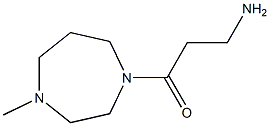 3-amino-1-(4-methyl-1,4-diazepan-1-yl)propan-1-one Struktur