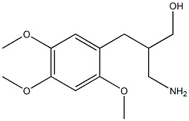 3-amino-2-[(2,4,5-trimethoxyphenyl)methyl]propan-1-ol Struktur