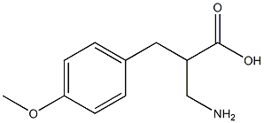 3-amino-2-[(4-methoxyphenyl)methyl]propanoic acid Struktur