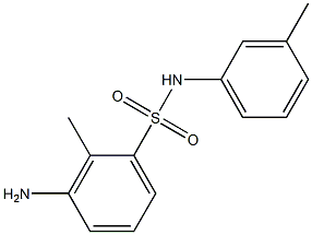 3-amino-2-methyl-N-(3-methylphenyl)benzene-1-sulfonamide Struktur