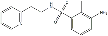 3-amino-2-methyl-N-[2-(pyridin-2-yl)ethyl]benzene-1-sulfonamide Struktur