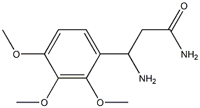 3-amino-3-(2,3,4-trimethoxyphenyl)propanamide Struktur