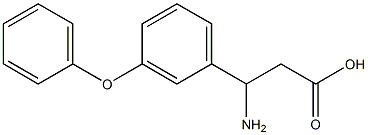 3-amino-3-(3-phenoxyphenyl)propanoic acid Struktur