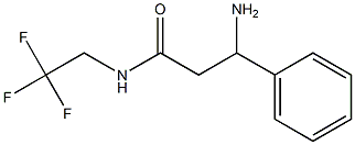 3-amino-3-phenyl-N-(2,2,2-trifluoroethyl)propanamide Struktur