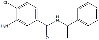 3-amino-4-chloro-N-(1-phenylethyl)benzamide Struktur