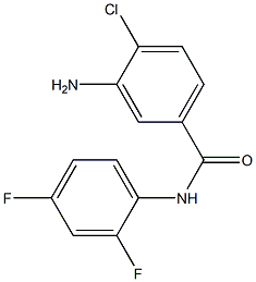 3-amino-4-chloro-N-(2,4-difluorophenyl)benzamide Struktur