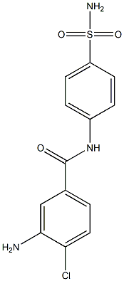 3-amino-4-chloro-N-(4-sulfamoylphenyl)benzamide Struktur