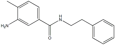 3-amino-4-methyl-N-(2-phenylethyl)benzamide Struktur