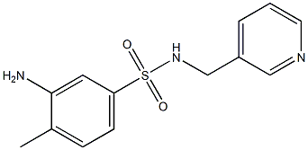 3-amino-4-methyl-N-(pyridin-3-ylmethyl)benzene-1-sulfonamide Struktur