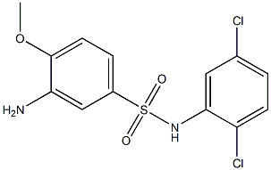 3-amino-N-(2,5-dichlorophenyl)-4-methoxybenzene-1-sulfonamide Struktur