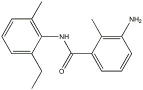 3-amino-N-(2-ethyl-6-methylphenyl)-2-methylbenzamide Struktur