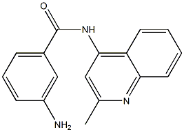 3-amino-N-(2-methylquinolin-4-yl)benzamide Struktur