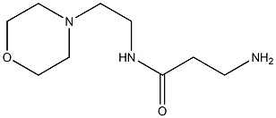 3-amino-N-(2-morpholin-4-ylethyl)propanamide Struktur