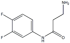 3-amino-N-(3,4-difluorophenyl)propanamide Struktur