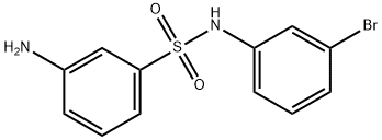 3-amino-N-(3-bromophenyl)benzenesulfonamide Struktur