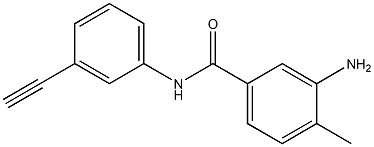 3-amino-N-(3-ethynylphenyl)-4-methylbenzamide Struktur