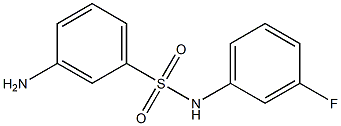 3-amino-N-(3-fluorophenyl)benzenesulfonamide Struktur