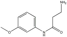 3-amino-N-(3-methoxyphenyl)propanamide Struktur