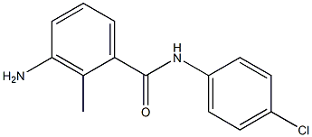 3-amino-N-(4-chlorophenyl)-2-methylbenzamide Struktur