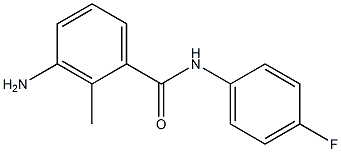 3-amino-N-(4-fluorophenyl)-2-methylbenzamide Struktur