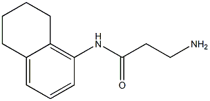 3-amino-N-(5,6,7,8-tetrahydronaphthalen-1-yl)propanamide Struktur