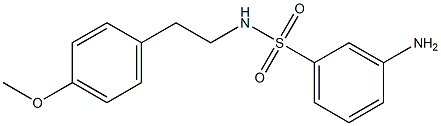 3-amino-N-[2-(4-methoxyphenyl)ethyl]benzene-1-sulfonamide Struktur