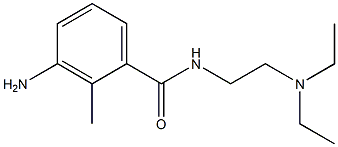 3-amino-N-[2-(diethylamino)ethyl]-2-methylbenzamide Struktur