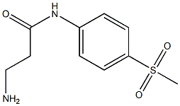 3-amino-N-[4-(methylsulfonyl)phenyl]propanamide Struktur