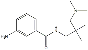 3-amino-N-{2-[(dimethylamino)methyl]-2-methylpropyl}benzamide Struktur