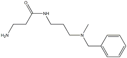 3-amino-N-{3-[benzyl(methyl)amino]propyl}propanamide Struktur