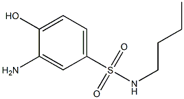 3-amino-N-butyl-4-hydroxybenzene-1-sulfonamide Struktur